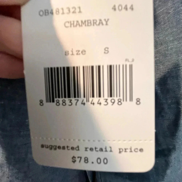 ~Free People~ Chambray Top - S/P - Picture 3 of 6